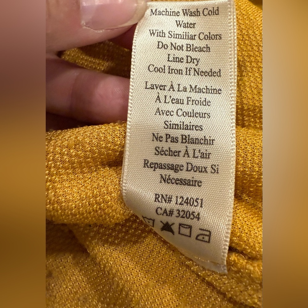 Cozy Soft Yellow/Gold Sweatshirt Top by Porridge Anthropologie Casual Versatile - Picture 8 of 9